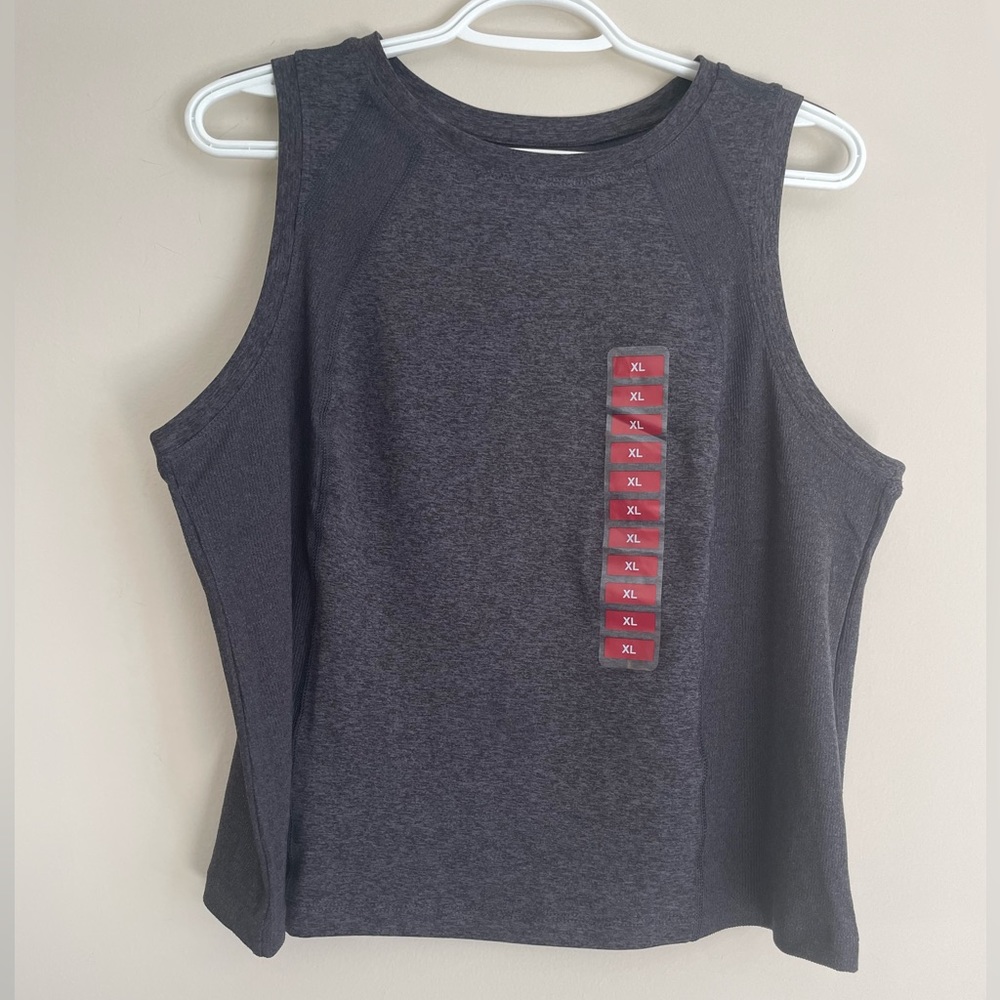 Member’s Mark Heather Gray Ribbed Tank